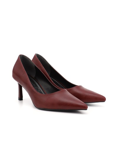 Gönderi(R) Gönderi R Bordo Sivri Burun İnce Topuklu Stiletto Bordo
