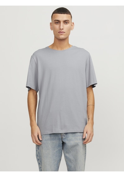 Jack & Jones Erkek Bisiklet Yaka Basic Tişört - Organic Ultimate Grey Çok Renkli Jack & Jones Erkek Bisiklet Yaka Basic Tişört - Organic Ultimate Grey Çok Renkli