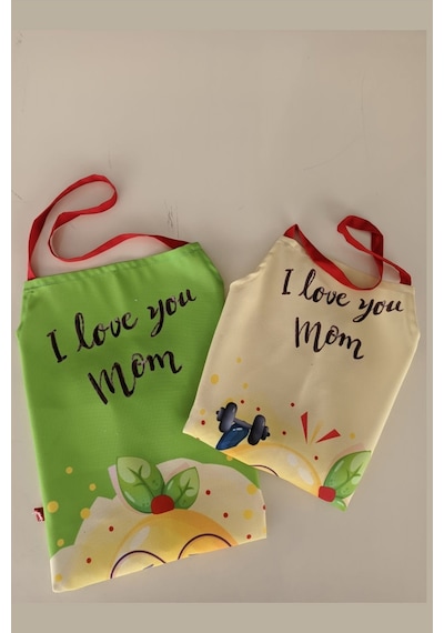 Ays Home Limon Desen Anne Çocuk Mutfak Önlüğü Seti
