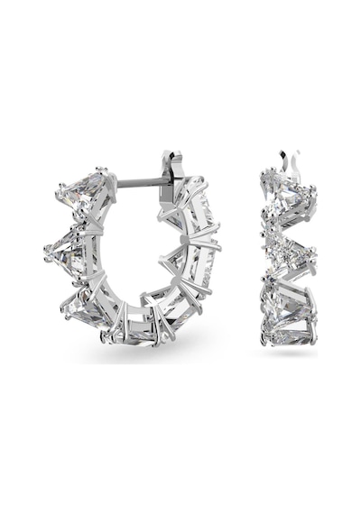 5632467 Swarovski Küpe Millenia:Pe Hoop Triangle White/Rhs Gümüş