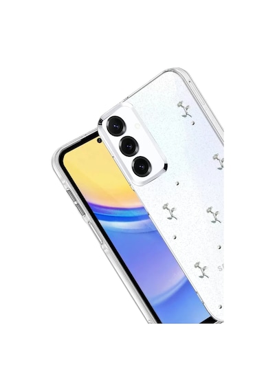 Newface Samsung Galaxy A14 4g Fiyonk Desenli Kapak - Desen 4 Beyaz