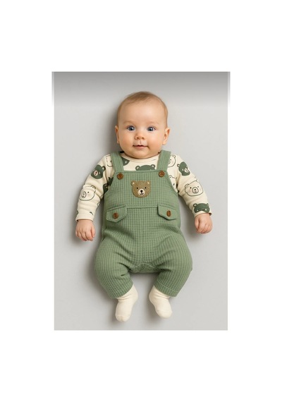 Uğur Bebe Ayı Desenli Erkek Bebek Tulum 3 Lü Tulum Seti Zıbın Tulum Çorap 3-6-9 Ay Bebek Kıyafeti Yeşil Renk Yeşil Yeşil Uğur Bebe Ayı Desenli Erkek Bebek Tulum 3 Lü Tulum Seti Zıbın Tulum Çorap 3-6-9 Ay Bebek Kıyafeti Yeşil Renk Yeşil Yeşil