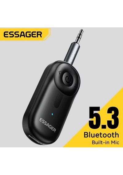 Bt14 Bluetooth 5.3 Araç Kiti 3.5mm Hi-fi Ses Aux Jack Ses Müzik