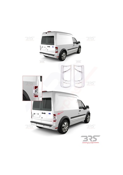 Ford Connect Uyumlu 2009-2014 Stop Çeçrevesi 2 Parça Abs Krom Kaplama