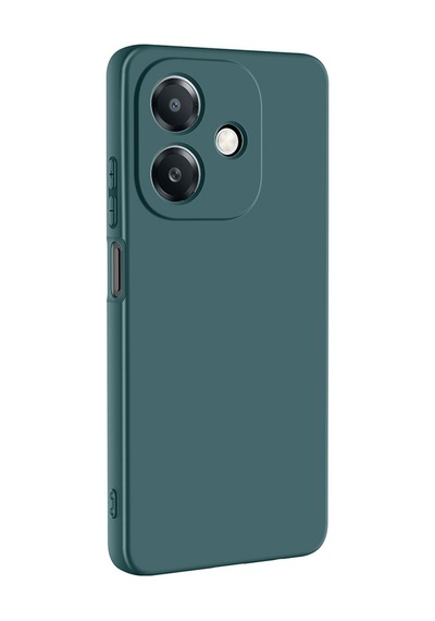 Oppo A3 Kılıf Yumuşak Silikon Kamera Korumalı Lansman Pazarplus Kırmızı