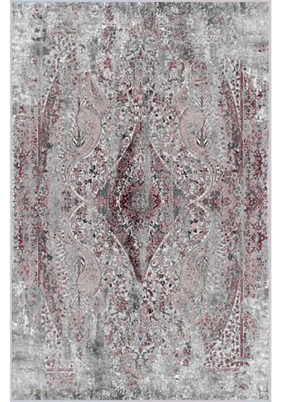 Eliana Home Baskılı, Yıkanabilir Kaymaz Taban Salon Halısı Eli1638-ht935 Gri