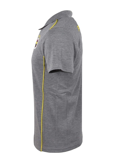 Fenerium 77829613 Fenerbahçe Lisanslı 2024/25 A Takım Polo Yaka Gri T-shirt Gri