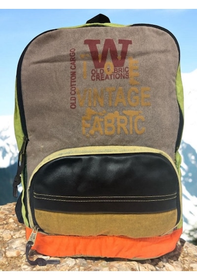 Old Cotton Cargo Kaliteli Tek Bölmeli Vintage Disayn Günlük Gezi Spor Okul Sırt Çantası Patchwork Komor 29x42cm Kahverengi Old Cotton Cargo Kaliteli Tek Bölmeli Vintage Disayn Günlük Gezi Spor Okul Sırt Çantası Patchwork Komor 29x42cm Kahverengi