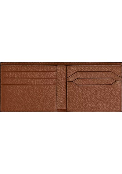 Mont Blanc Montblanc Grain Deri 6 Bölmeli Cüzdan 221398 Kahverengi
