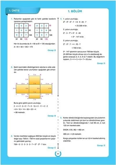 8. Sınıf Öykülü Matematik Soru Bankası