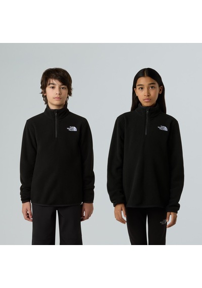 The North Face Teen Glacıer 1/4 Fermuarlı Genç Çocuk Glacier Polar Nf0a8cvgjk31 Siyah