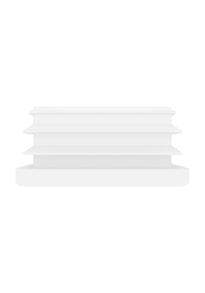 Cateksss 30x60 Mm Profil İçin Kademeli İçe Geçme Profil Tapası, Profil Kapak, Profil Tapa Beyaz - 16 Lı Paket