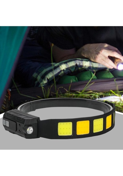 Watton Wt-066 Sensörlü Cob Xpg Led Kafa Lamba Siyah
