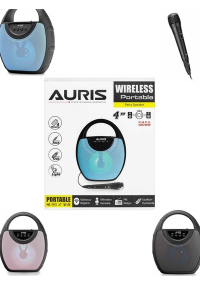 Auris Bluetooth Radyolu Ses Bombası Speaker ARS-K25