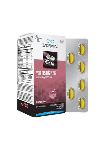 Zade Vital Yer Fıstığı Yağı 60 Yumuşak Kutu   Kapsül