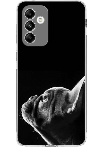 Samsung Galaxy M13 İle Uyumlu Köpek 1 Kamera Korumalı Şeffaf Kılıf Şeffaf