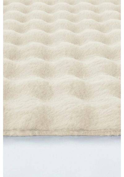 Banyo Paspası Krem Kaymaz Taban Peluş Bubble 50x50 Cm Çok Renkli