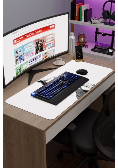 Vinland Saga Anime V4 - 90x40 Xxl Gaming Kauçuk Kaymaz Taban Mouse Pad Fare Altlığı