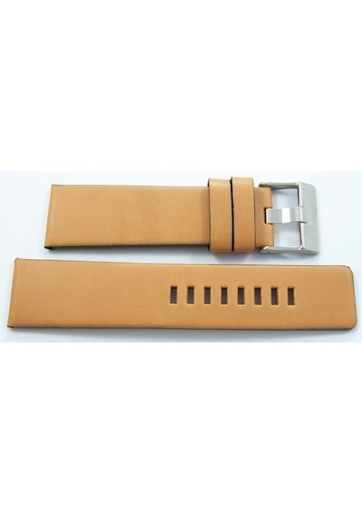 Bizon Camel Açık Taba Deri Saat Kordonu 24Mm Diesel Model Kayışı