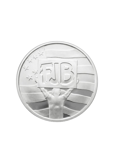 AgaKulche FJB Lets Go Brandon Gümüş Sikke Coin