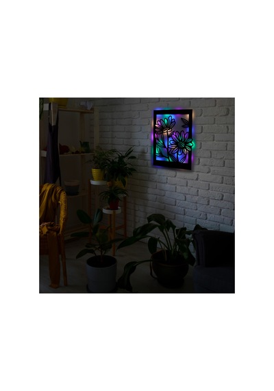 Led Işıklı Çerçeveli Çiçekler Dekoratif Tablo Balkon Duvar Dekorlu Gece Lambası Çok Renkli - 737260453 Çok Renkli Led Işıklı Çerçeveli Çiçekler Dekoratif Tablo Balkon Duvar Dekorlu Gece Lambası Çok Renkli - 737260453 Çok Renkli