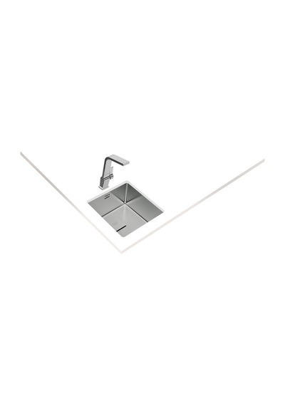 Teka Fle x linea Rs15 2B 40.40 Tek Hazneli Tezgahüstü/Tezgahasıfır (Flush) Tezgahaltı Paslanmaz Çelik Eviye - 115000014