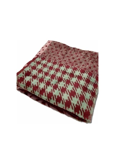 Algelsineve Rosenim Bordo Peluş Akrilik Çift Kişilik Battaniye Bordo