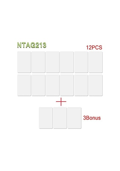 15x Nfc Kart Ntag213 144 Byte 13.56 Mhz Rfıd Kartı Beyaz Pvc Boş Nfc