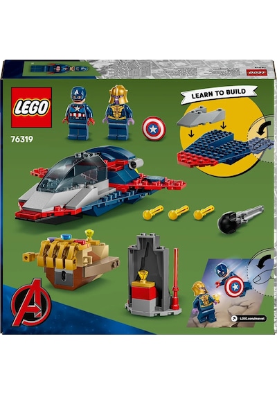 LEGO® ǀ Marvel Kaptan Amerika, Thanos'a Karşı 76319 - 4 Yaş ve Üzeri Süper Kahraman Seven Çocuklar için Yaratıcı Oyuncak Yapım Seti (107P) LEGO® ǀ Marvel Kaptan Amerika, Thanos'a Karşı 76319 - 4 Yaş ve Üzeri Süper Kahraman Seven Çocuklar için Yaratıcı Oyuncak Yapım Seti (107P)