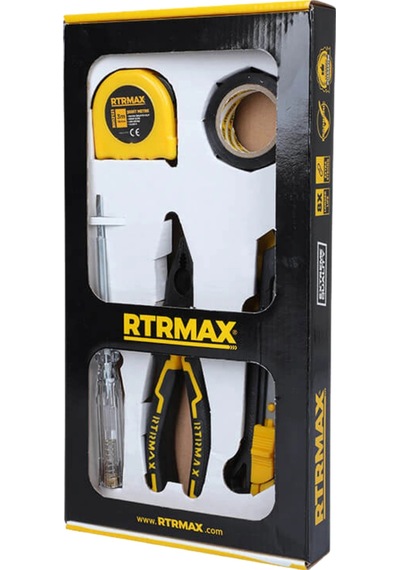 Rtrmax Rtk7003 5' Li Set Pense-metre-kontrol Kalemi-elektrik Bandı-maket Bıçağı