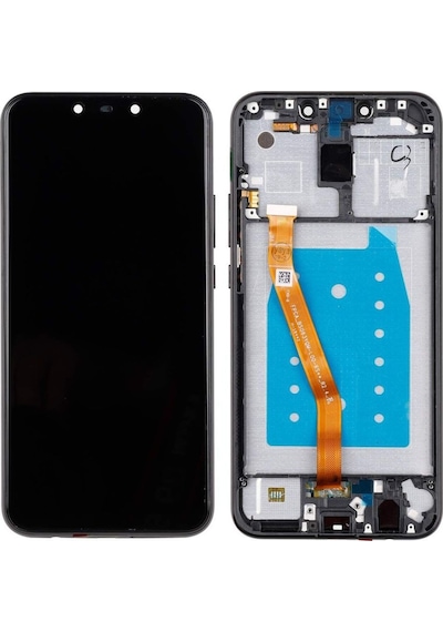 Huawei Mate 20 Lite Çıtalı Siyah Uyumlu Lcd Ekran Ve Dokunmatik Komple Ekran Yüksek Kalite Yedcom