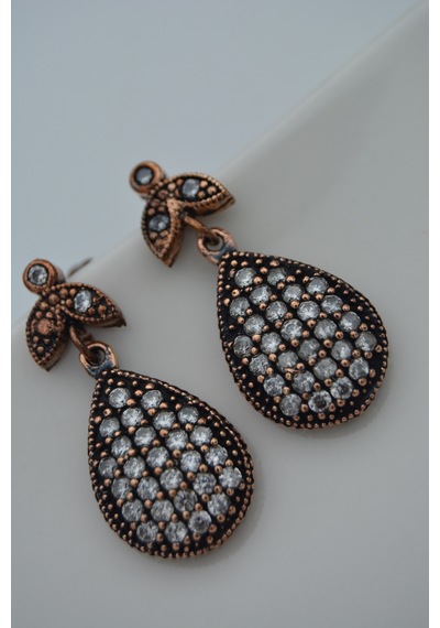 Stoneage Drop Earring Bronz
