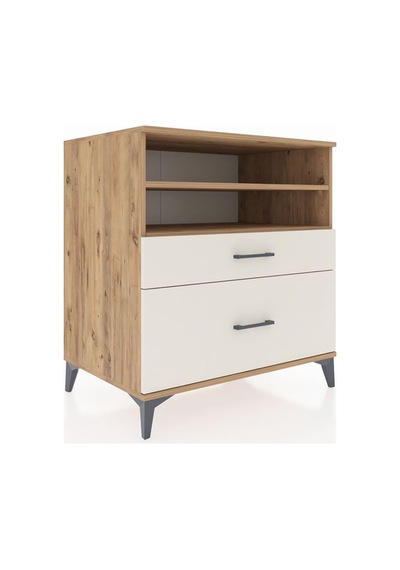 Kronos Şifonyer 2 Raflı 2 Çekmeceli 88x59x96 Çam-aytaşı Çam