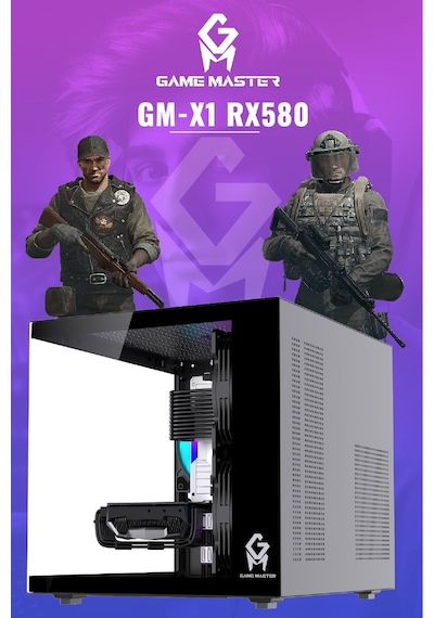 Game Master GM-X1 R5-5600 16 GB 512 GB M.2 8 GB RX580 Free Dos Masaüstü Oyuncu Bilgisayarı