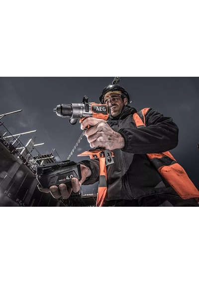 AEG BSB 18C3BL-502C Kömürsüz 5ah Çift Akülü Darbeli Matkap - T4935478939