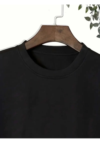 Startmore Unisex Baskılı Oversize Siyah