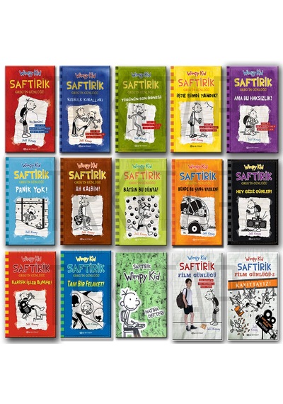 Saftirik Greyin Günlüğü 15 Kitap Set 1-2-3-4-5-6-7-8-9-10-11-12