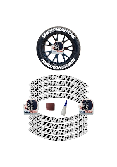 Speedhunters Motorsiklet & Araç 3D Oto Lastik Yazısı / Araç Oto Lastik Sticker & Arma | 8 Adet