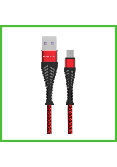 Vaveni Konfulon S61 Micro Usb Kablo 1.2m 2.1a - Kırmızı Arz
