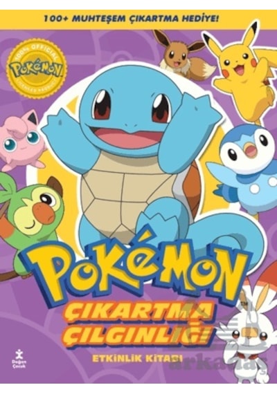 Pokemon - Squirtle Çıkartma Çılgınlığı Etkinlik Kitabı