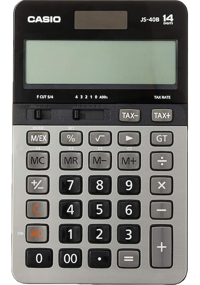 Casio JS-40B Prof-Masa Tipi 14 Hane Hesap Makinesi