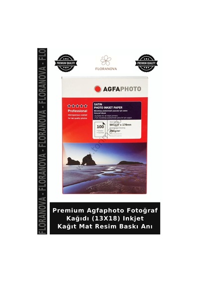Premium Agfaphoto Fotoğraf Kağıdı 13x18 Inkjet Kağıt Mat Resim Baskı Anı