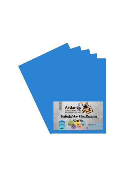 Fon Kartonu Fosforlu Renkler 50X70 5 Adet Artlantis Fosforlu Fon