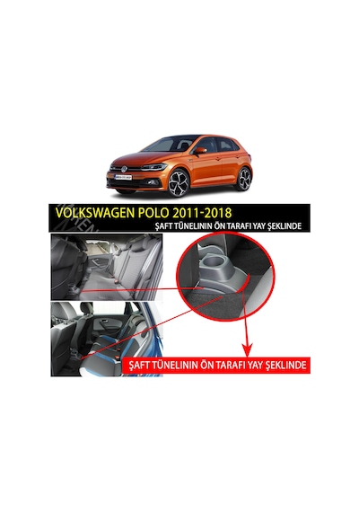 Volkswagen Polo 2011-2018 5D Havuzlu Suni Deri Oto Paspas N11.10942