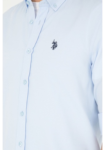 U.s. Polo Assn. Erkek Açık Mavi Gömlek Basic 50288629-vr003 Mavi