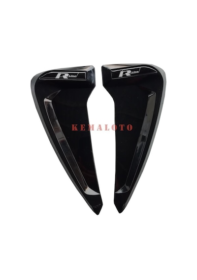Koto Çamurluk Venti Çamurluk Rüzgarlığı Piano Black 2 Adet Logolu