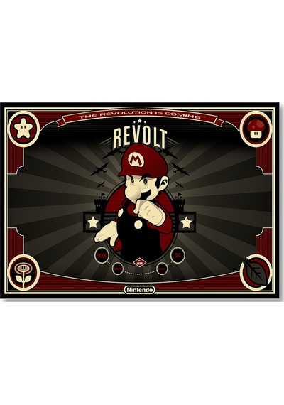 Cakasepetim Nintendo Mario Bros Revolt Ahşap Mdf Tablo
