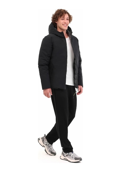 Lumberjack Ml Lucas Coat 1n55 5pr Erkek Şişme Çift Yönlü Mont Siyah