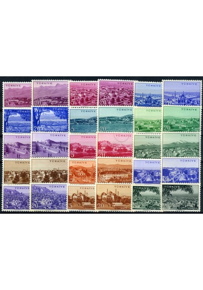 Pul Koleksiyonu,1958/60 Memleket Serisi,134 Pul Tam Seri,ASB-5062