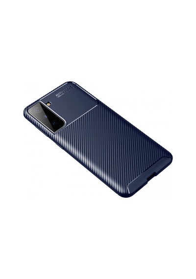 Samsung Galaxy  Uyumlu - S21 Plus Kılıf Auto Focus Karbon Kapak - Lacivert
